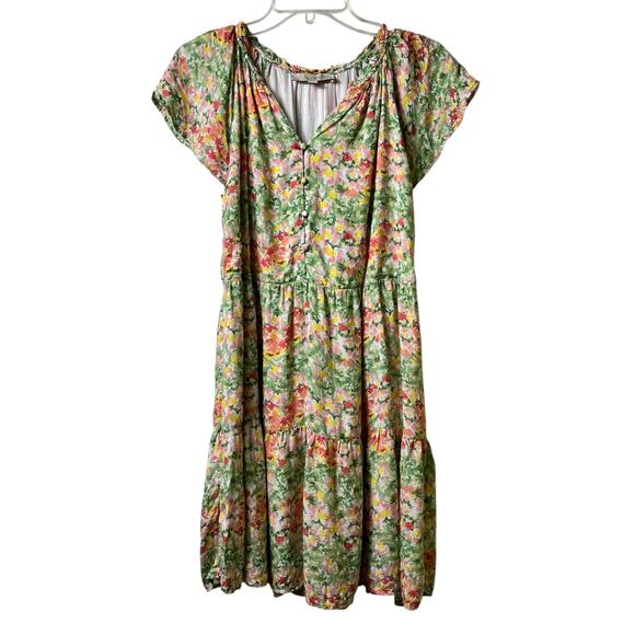 Loft Buttercup Tiered Swing‎ Dress S Cottagecore Romantic (2836) - Picture 3 of 6